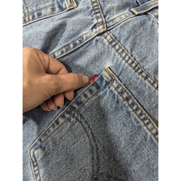 Vintage Y2K Levi’s 505 Blue Red Tab Regular Fit Men's Denim Jean Shorts Size 38 - Picture 4 of 8